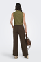 Back image of the Jdy milan linen sleeveless waistcoat in olive, by brand Jacqueline de yong