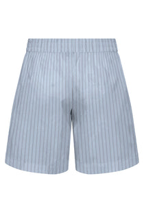 Back image of the Mio mw shorts in blue, by brand Jacqueline de yong