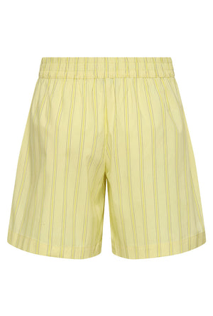 Back image of the Mio mw shorts in yellow, by brand Jacqueline de yong