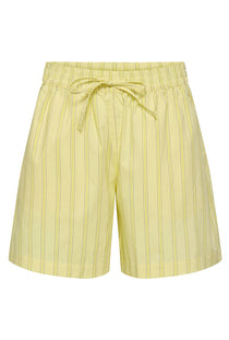 Front image of the Mio mw shorts in yellow, by brand Jacqueline de yong