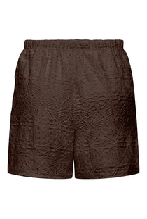 Back image of the Nulle life shorts in brown, by brand Jacqueline de yong