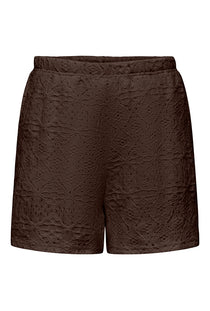 Front image of the Nulle life shorts in brown, by brand Jacqueline de yong