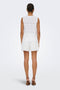 Back image of a model wearing the Nulle life shorts in off white, by brand Jacqueline de yong