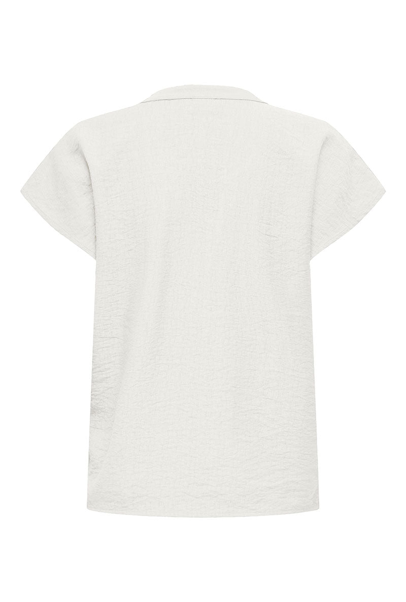 Back image of Jdy pepper s/s top in white, by brand Jacqueline de yong