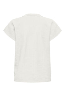 Back image of the Jdy pepper s/s top in white, by brand Jacqueline de yong