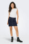 Front image of a model wearing the Salva life s/l crochet top in white, by brand Jacqueline de yong