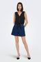 Front image of a model wearing the Violet life s/l knot top in black, by brand Jacqueline de yong