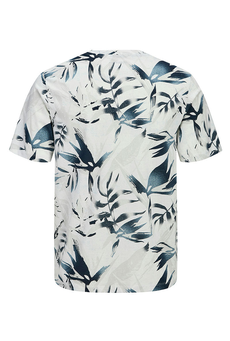 Back image of Honolulu aop ss tee in beige, by brand Jack&jones
