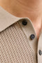 Detail image of the Jess knit polo in stone, by brand Jack&jones