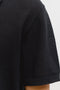 Detail image of the Jess knit polo in black, by brand Jack&jones