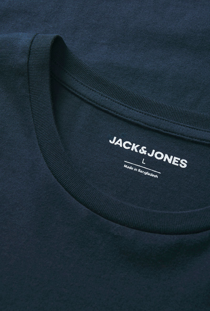 Detail image of Matheo s/s tee in navy, by brand Jack&jones