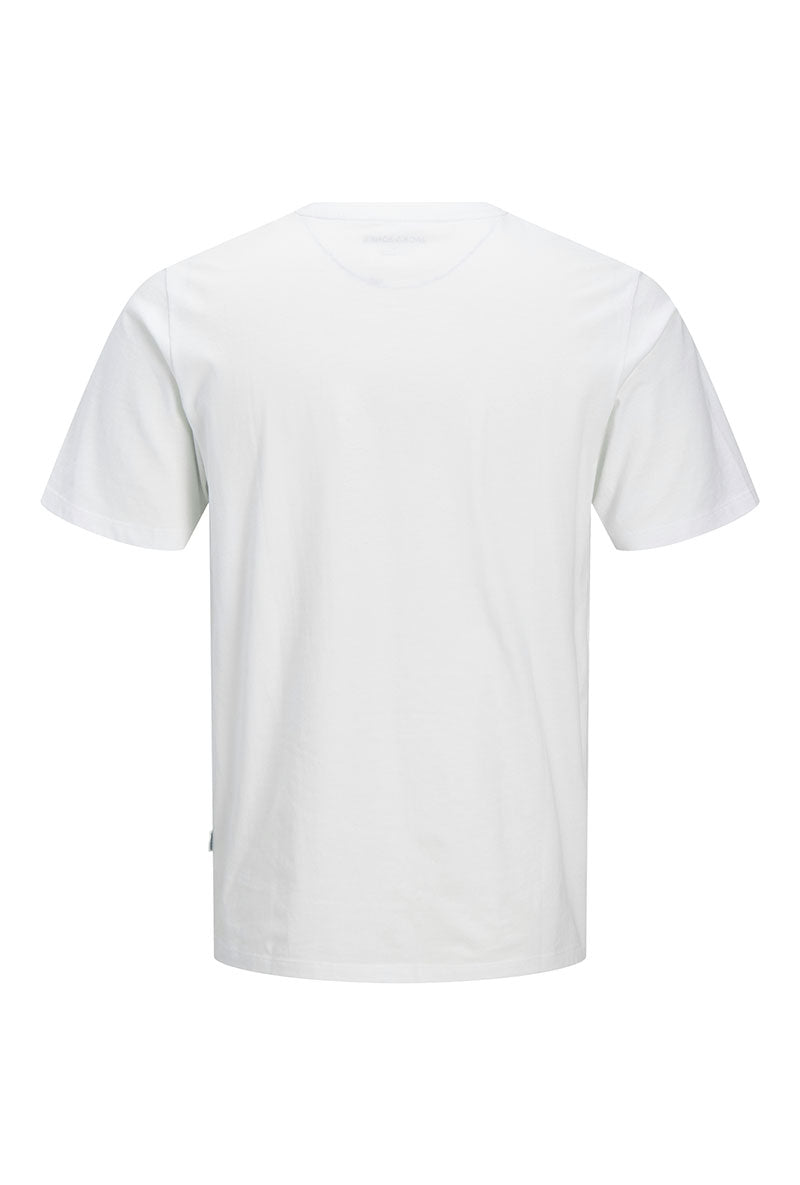 Back image of Matheo s/s tee in white, by brand Jack&jones