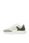 Front image  of the Jack and jones aspire pu runner in white, by brand Jack&jones