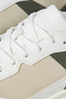 Front detail image  of the Jack and jones aspire pu runner in white, by brand Jack&jones