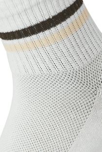 Front detail image  of the Jack and jones boston 3 pk tennis socks in white, by brand Jack&jones