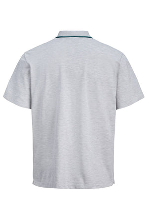 Back image of the Blaze s/s polo in grey, by brand Jack&jones