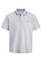 Front image of Blaze s/s polo in grey, by brand Jack&jones