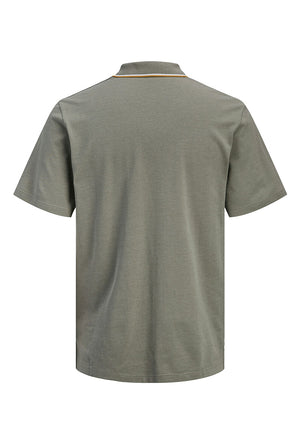 Back image of the Blaze s/s polo in green, by brand Jack&jones