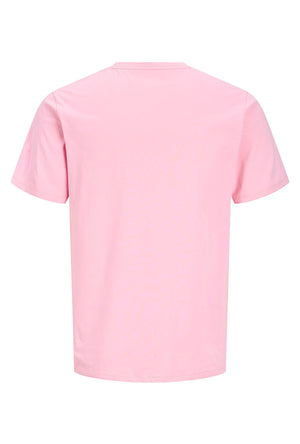Back image of the Blaze vneck tshirt in pink, by brand Jack&jones