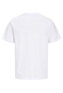 Back image of the Blaze vneck tshirt in white, by brand Jack&jones