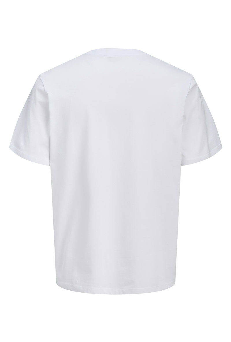 Back image of Indiana tee ss crew neck in white, by brand Jack&jones