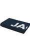 Front image of the Logo beach towel in navy, by brand Jack&jones