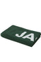 Front image of the Logo beach towel in green, by brand Jack&jones