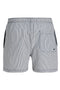 Back image of the Maui ocean seersucker swimshorts in navy, by brand Jack&jones