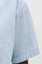 Sleeve detail image of the Milo seersucker resort shirt in light blue, by brand Jack&jones