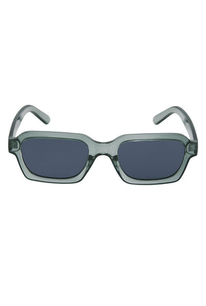 Front image of the Avey sunglasses in green, by brand Jack&jones