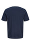 Back image of the Blu alex ss tee in navy, by brand Jack&jones