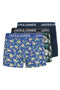Front image of Kingston skull 3pk trunks in multi, by brand Jack&jones