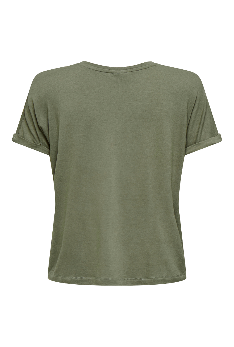 Product image of Jdy sissy s/s vneck top in khaki, by brand Jacqueline de yong