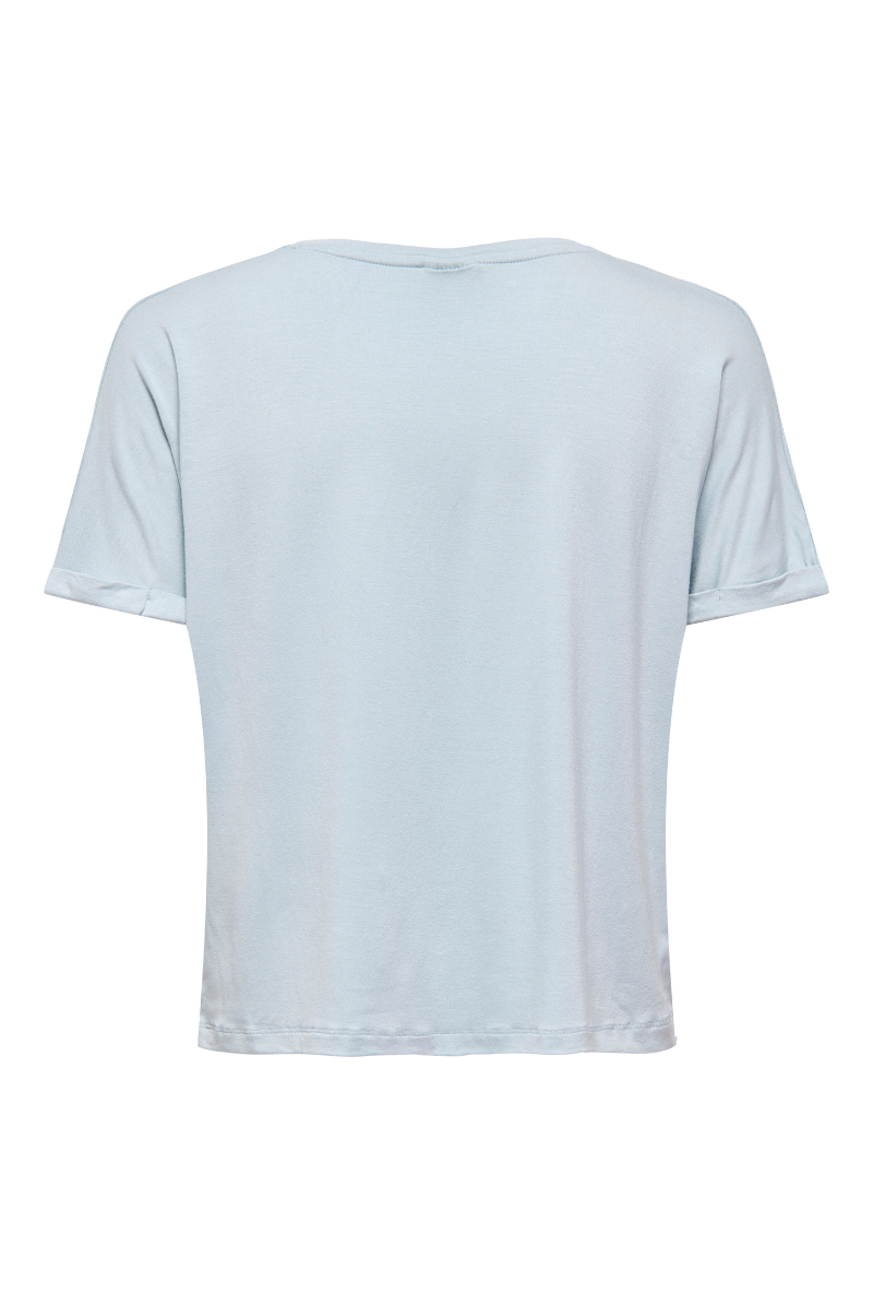 Product image of Jdy sissy s/s vneck top in light blue, by brand Jacqueline de yong