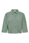 Product image of the Jdy theis life 3/4 crop shirt in sage, by brand Jacqueline de yong