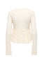 Back image of the Laya lace cardigan in cream, by brand Only