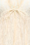 Knot detail image of the Laya lace cardigan in cream, by brand Only