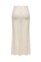 Back image of the Laya lace long skirt in cream, by brand Only