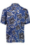 Back image of the Aop lyocell s/s shirt in blue, by brand Lindbergh