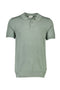 Front image of the Ecovero s/s knit polo in light green, by brand Lindbergh