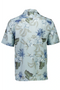 Back image of the Floral lyocell blend shirt in aqua, by brand Lindbergh