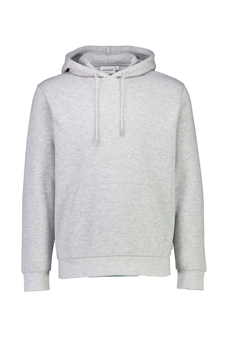 Front image of Lindbergh hoodie in grey, by brand Lindbergh