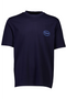 Front image of the Lemon squeezy oversize t in navy, by brand Lindbergh