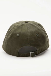 Back image of the Logo baseball cap in khaki, by brand Lindbergh