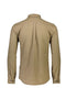 Back image of the Lindbergh mouline stretch l/s shirt in brown, by brand Lindbergh