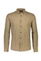 Front image of the Lindbergh mouline stretch l/s shirt in brown, by brand Lindbergh