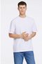 Front image of a model wearing Oversized s/s t in white, by brand Lindbergh