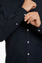 Detail image of the Lindbergh oxford superflex l/s shirt in black, by brand Lindbergh