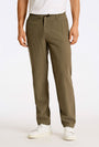 Image of RELAXED FIT LINEN TROUSERS in khaki, by brand LINDBERGH