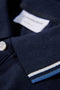Detail image of the S/s contrast polo in navy, by brand Lindbergh